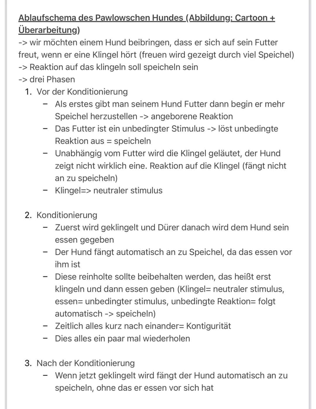 Päda: Lerntheorien
Klassische Konditionierung und Gegenkonditionierung
BIMMEL!
TAZ
-
BIMMEL!
BIMMEL!
ARBEITSAUFTRAG
Die Bilderfolge zeigt, w