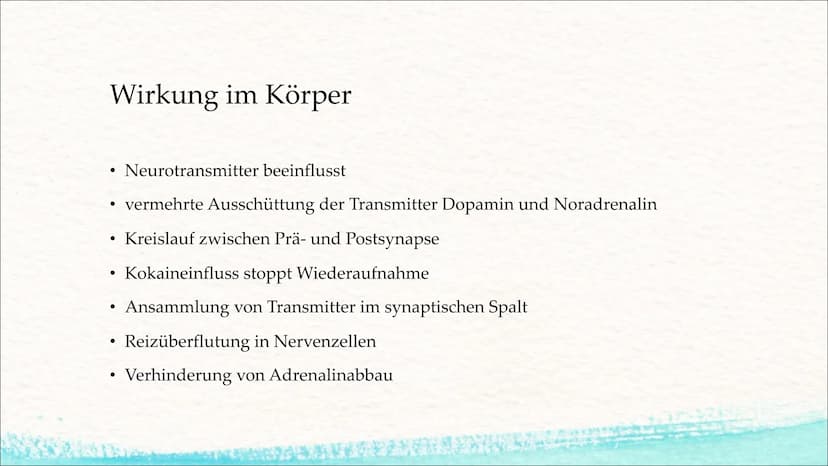 H3C-N.
Kokain
(Benzoylecgoninmethylester)
O
O
CH3 Gliederung
I. Allgemeines
II. Vorkommen/Konsum
III. Wirkungen im Körper
IV. Kurz-/Langzeit
