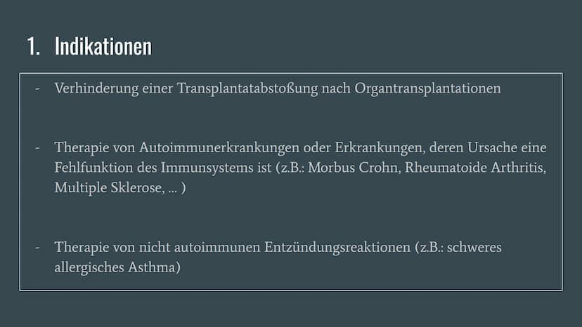 Immunsuppression
-Schmaler Grat zwischen Infektion und Abstoßung-
Def.: Immunsuppressiva sind Substanzen, welche die Funktion
des Immunsyste