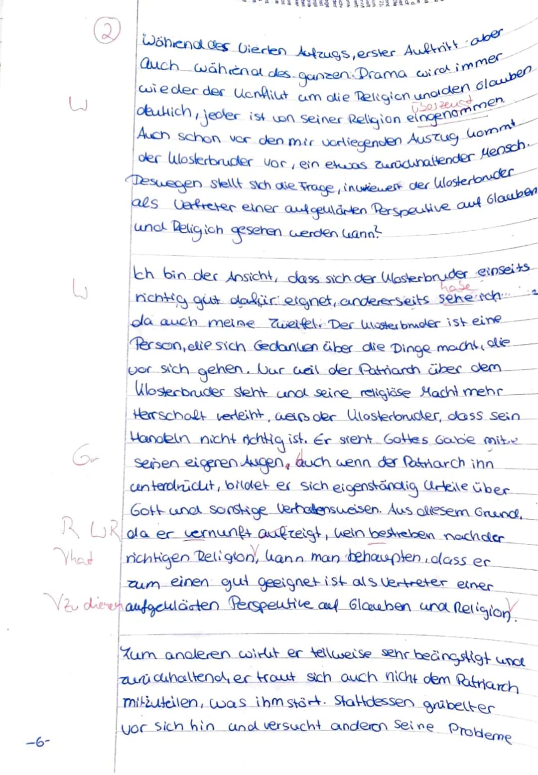 Aufgabe 11
Bei dem mir vorliegenden Text handelt es sich um
den ersten Auftritt des Vierten Aufzug aus dem.
Drama, Nathan der Weise." Das Dr