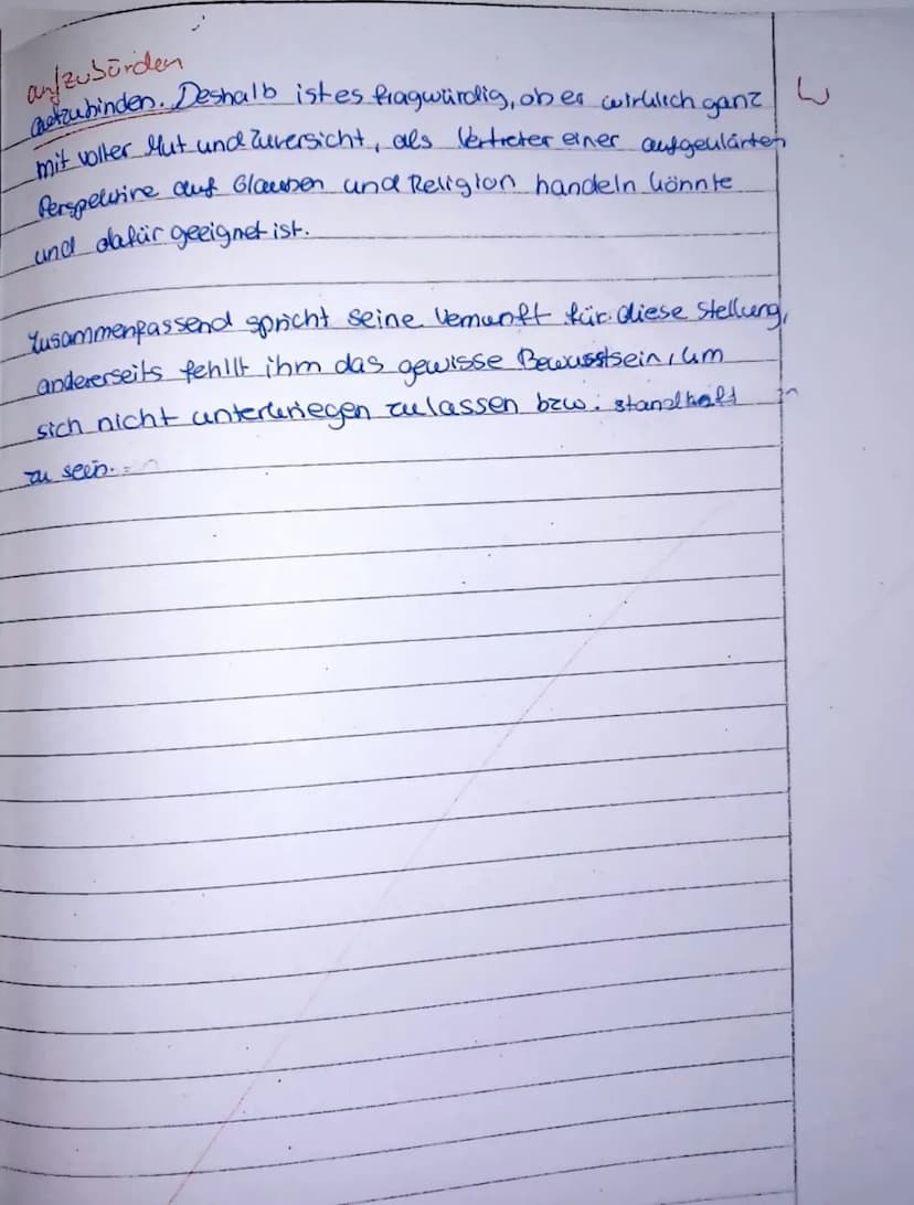 Aufgabe 11
Bei dem mir vorliegenden Text handelt es sich um
den ersten Auftritt des Vierten Aufzug aus dem.
Drama, Nathan der Weise." Das Dr