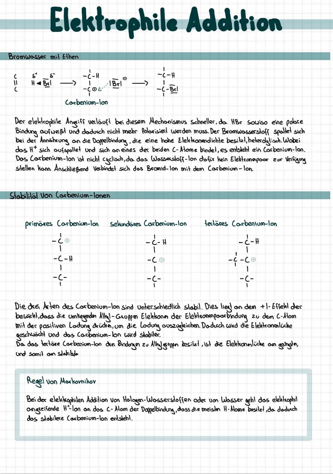 1. Schritt
1/R +/Br-Brl
ç
Elektrophile Addition
2. Schritt (Variante a)
hohe
Elektronendichte
۸۵۶
-010.
O
Brl
nucleophiler
Rückseiten Angrif