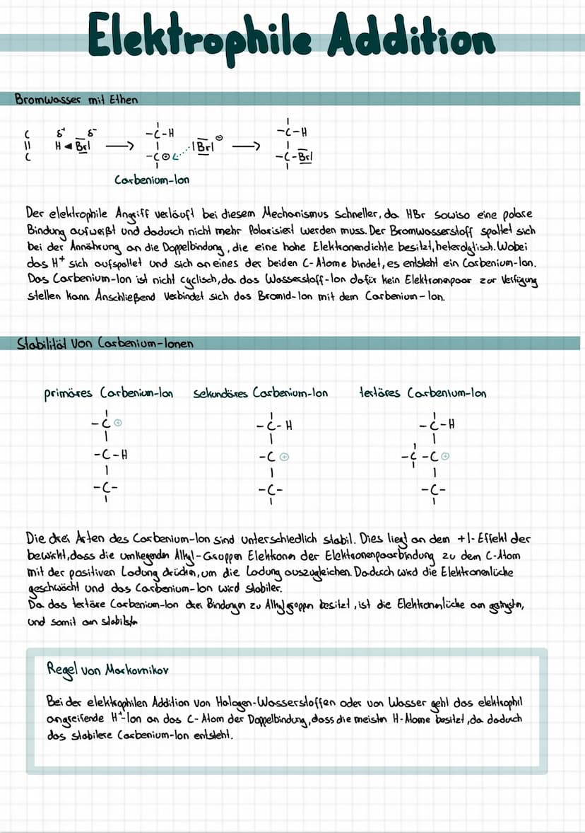 1. Schritt
1/R +/Br-Brl
ç
Elektrophile Addition
2. Schritt (Variante a)
hohe
Elektronendichte
۸۵۶
-010.
O
Brl
nucleophiler
Rückseiten Angrif