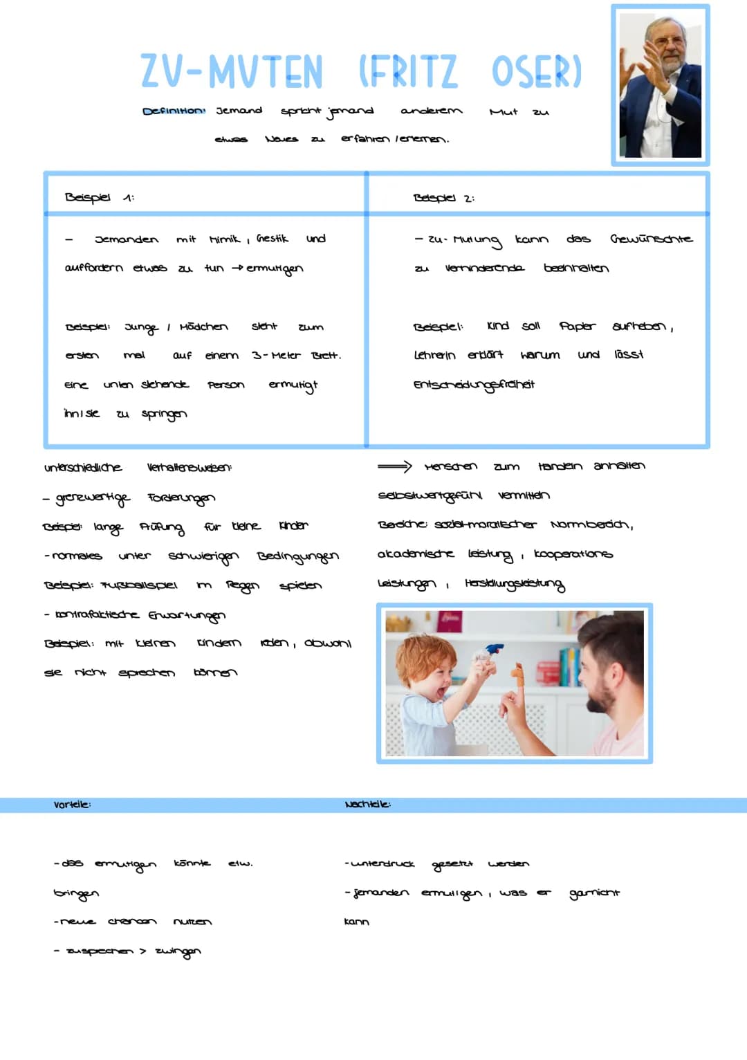 Beispiel 1:
Beispiel:
Jemanden
ersten
unterschiedliche
ZV-MVTEN (FRITZ
auffordern etwas zu tun → ermutigen
Definition: Jemand
- normales
mal