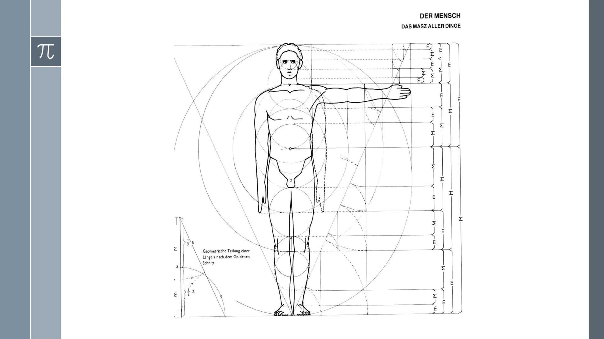 # Der Goldene
Schnitt

Präsentation von
Ilinca Michels

$\pi$ π
# Inhalt
>Was ist der Goldene Schnitt ?
> Erklärung
> Kunst und Architektur
