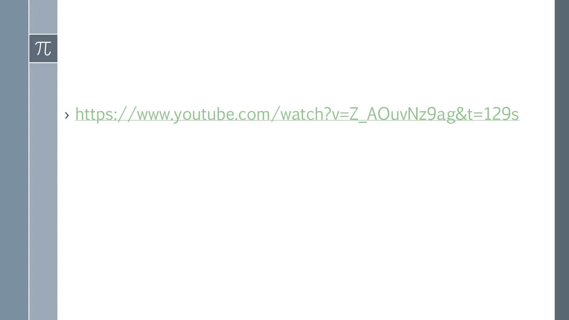 # Der Goldene
Schnitt

Präsentation von
Ilinca Michels

$\pi$ π
# Inhalt
>Was ist der Goldene Schnitt ?
> Erklärung
> Kunst und Architektur
