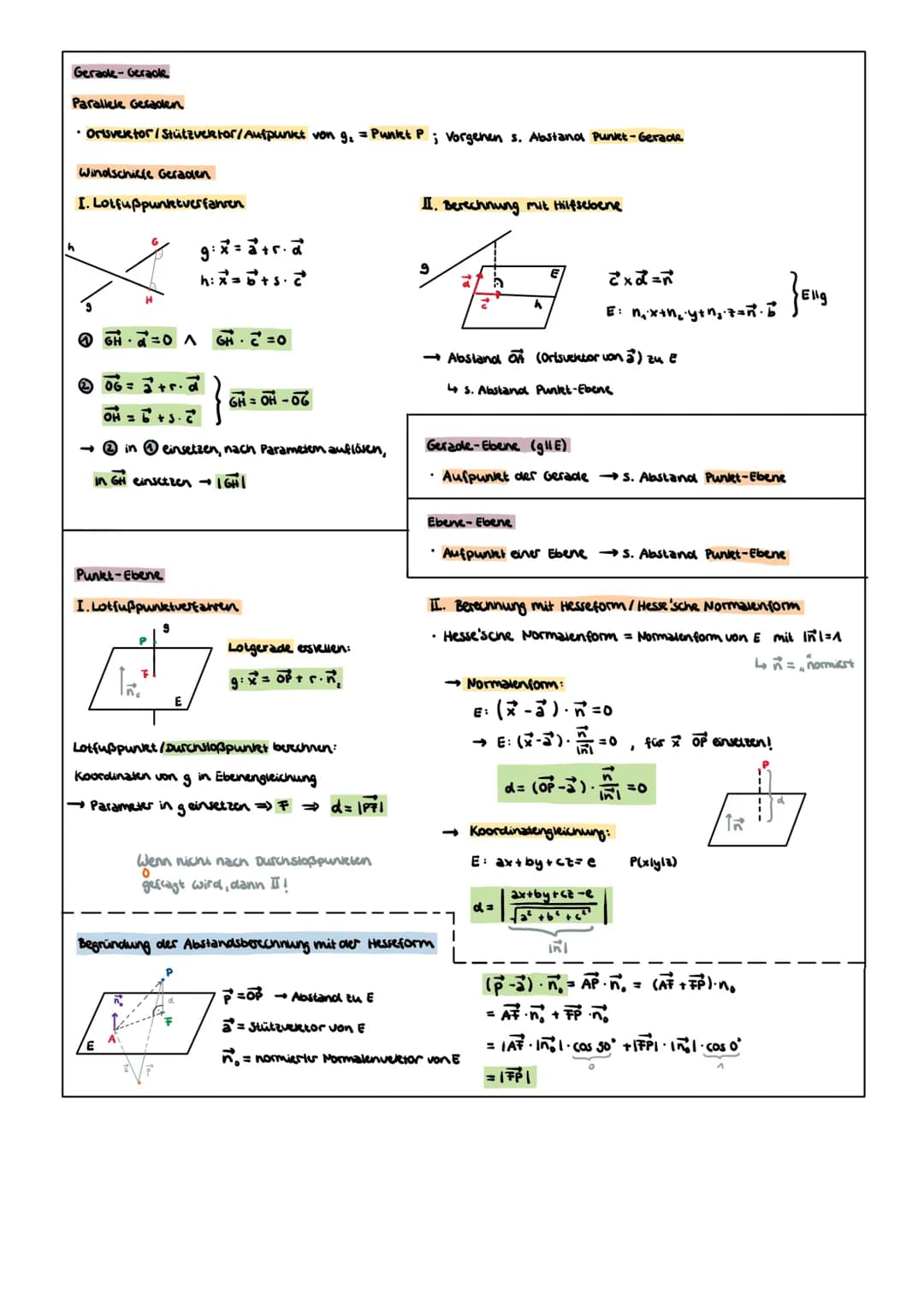 Gleichungssysteme
Kategorien von Gleichungssystemen
→ m Gleichungen; n unbekannte
quadratische -m=n
• unter bestimmt → m <n
Lösen von LGS
Ei