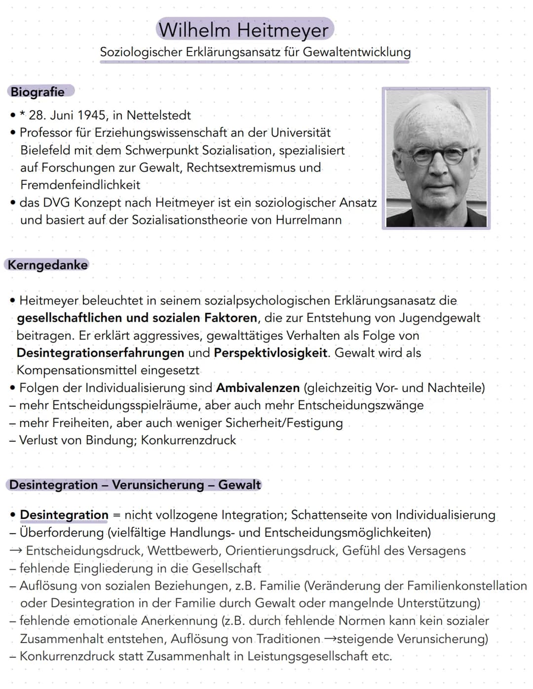 Biografie
• *28. Juni 1945, in Nettelstedt
• Professor für Erziehungswissenschaft an der Universität
Bielefeld mit dem Schwerpunkt Sozialisa