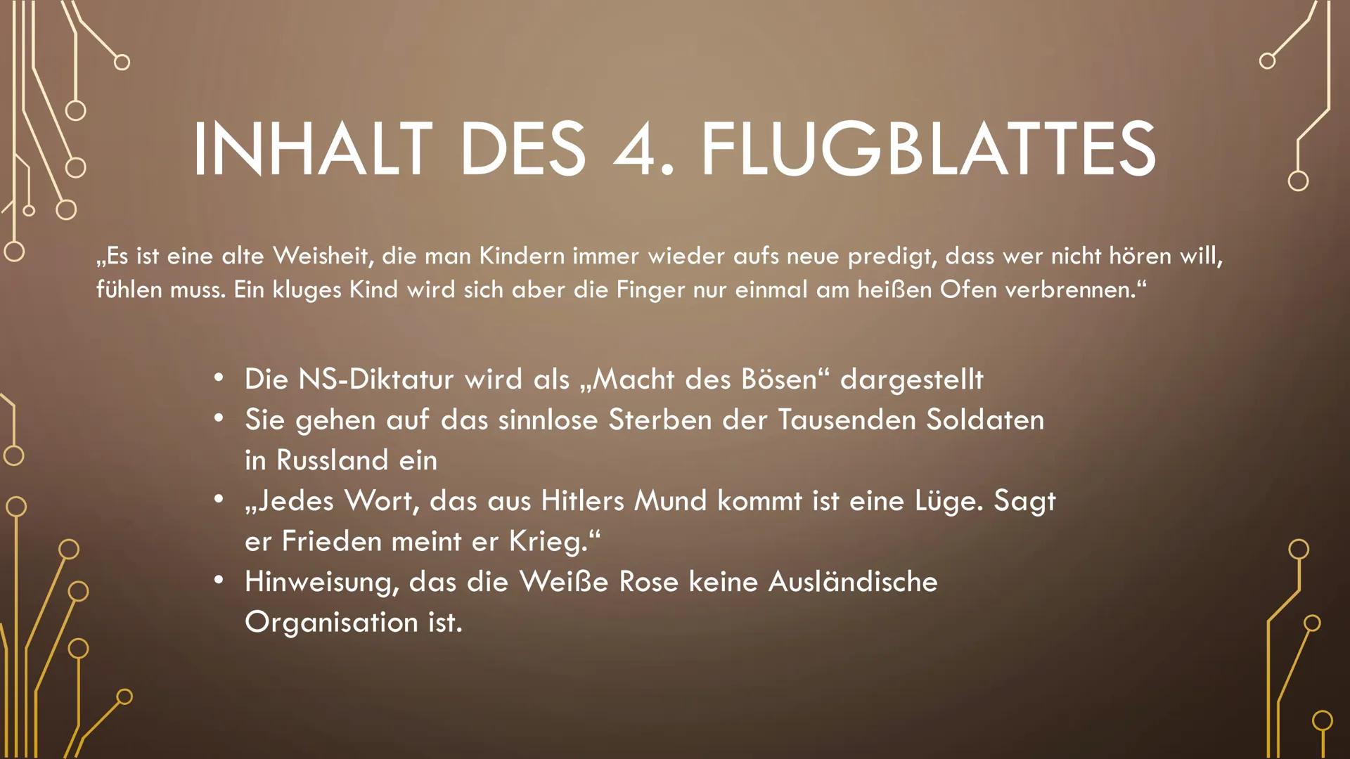 DIE WEIBE ROSE GLIEDERUNG
Was war die Weiße Rose und wie entstand sie?
Wer sind die Mitglieder der Weißen Rose?
Wie leistete die Gruppe Wied