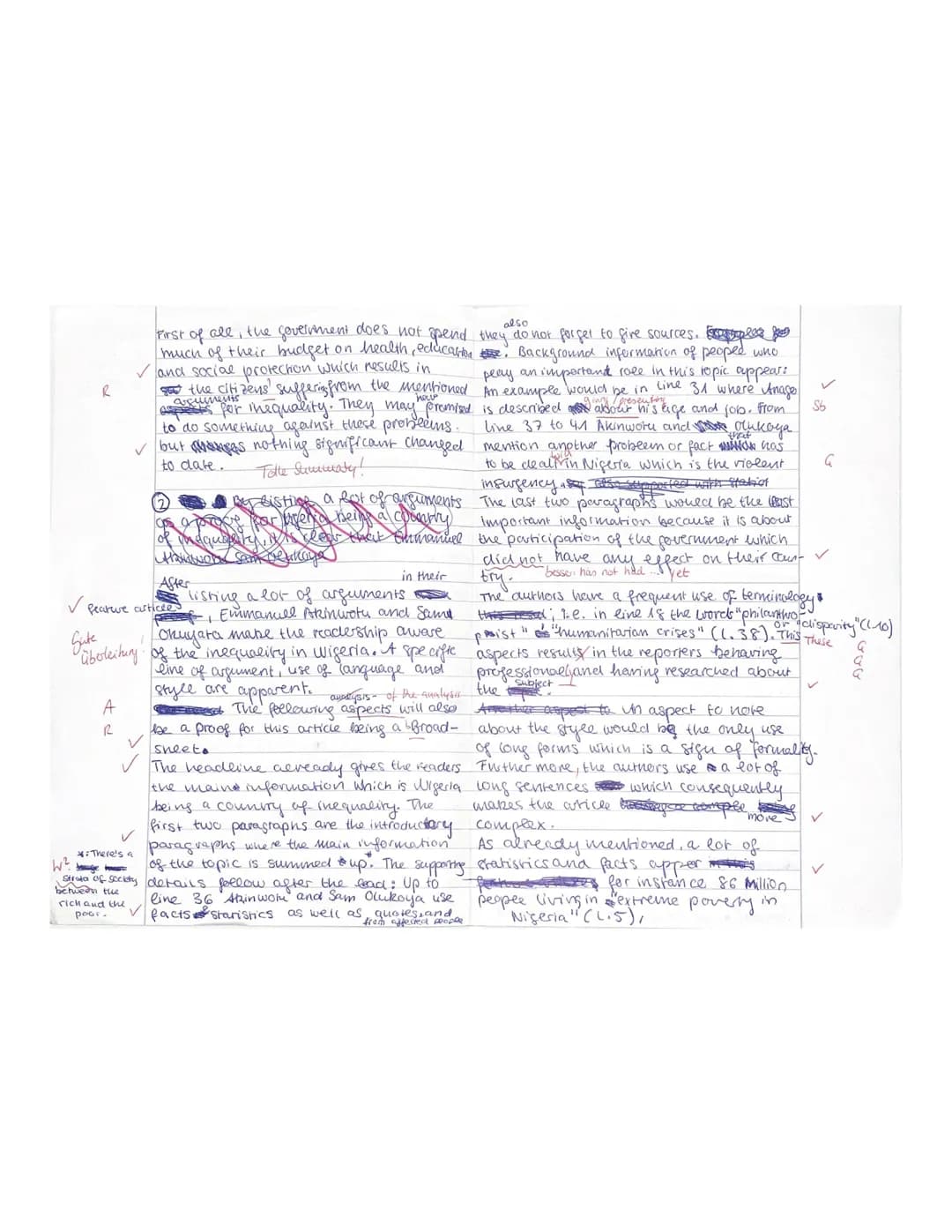 E 1/E 2
• Zeynep
VOICES OF AFRICA - NIGERIA
Part A: Reading and writing
Q1.2
Name:
3rd Exam
14th April, 2021
Text: 'Shameful' Nigeria: A cou