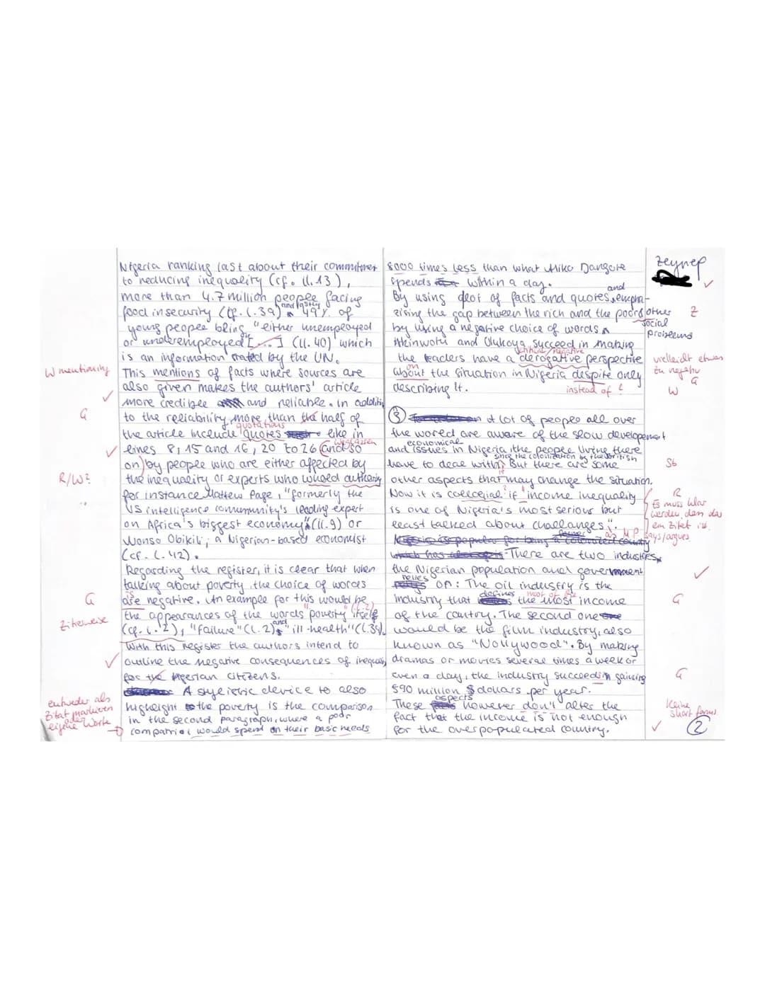 E 1/E 2
• Zeynep
VOICES OF AFRICA - NIGERIA
Part A: Reading and writing
Q1.2
Name:
3rd Exam
14th April, 2021
Text: 'Shameful' Nigeria: A cou