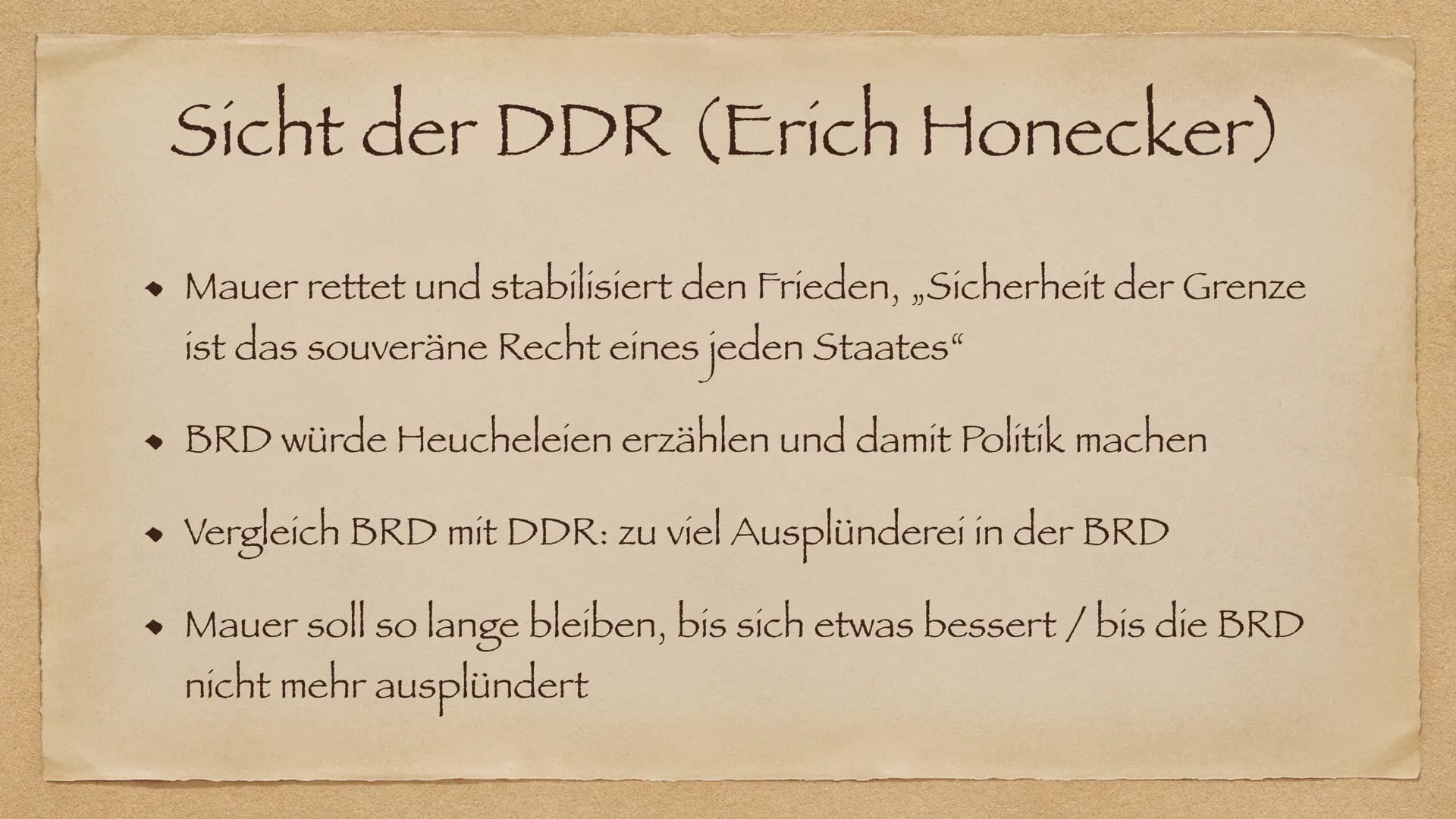 Flucht und Ausreise
In der DDR
AR Allgemein
◆ Gründe zum Flüchten
Fluchtmethoden
◆
• Mentale Folgen
Fall Peter Fechter
◆ Mauermuseum Berlin
