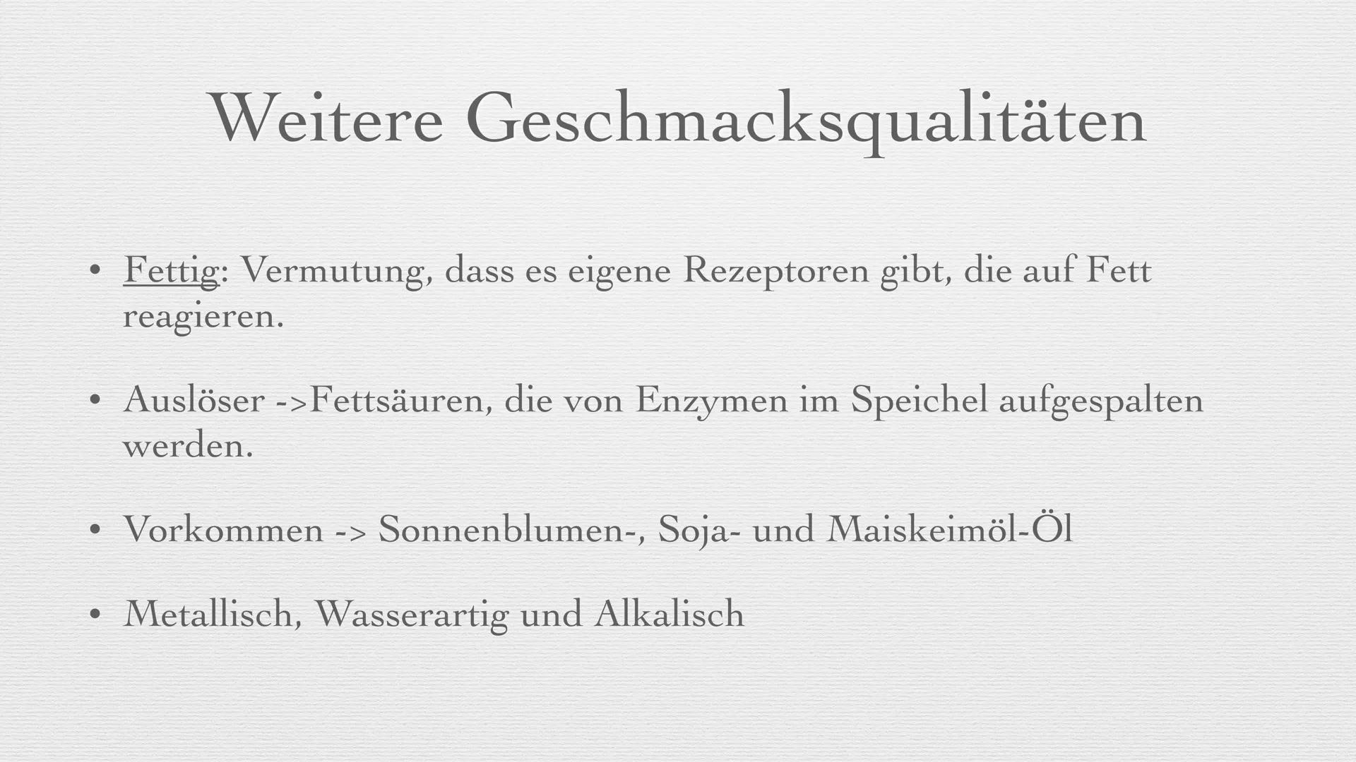 # Der Geschmackssinn

Eine Unterrichtsstunde Unterrichtsablauf

*   Grundlagen des Geschmackssinns
*   Mögliche Fehlfunktionen des Geschmack