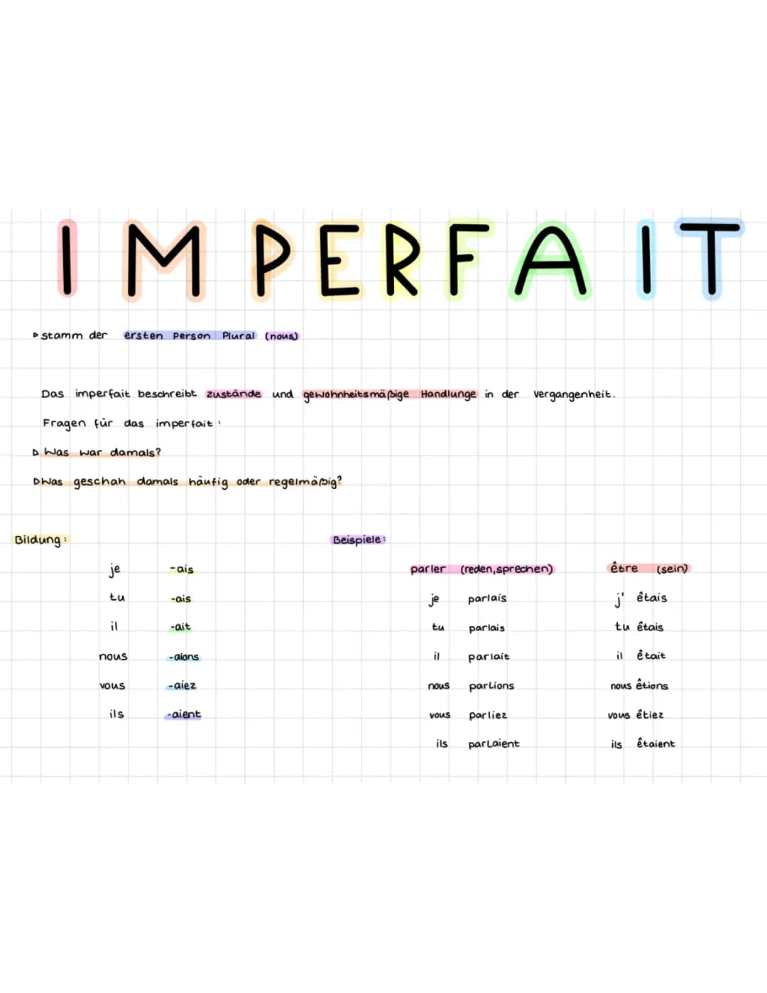 Imperfait