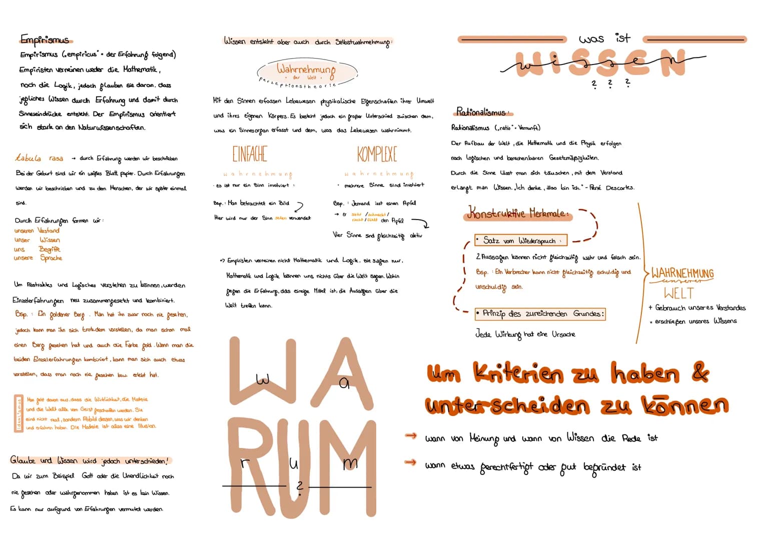 Empirismus
Empirismus (.empiricus der Erfahrung folgend)
Empiristen verneinen weder die Mathematik,
noch die Logik, jedoch glauben sie daran