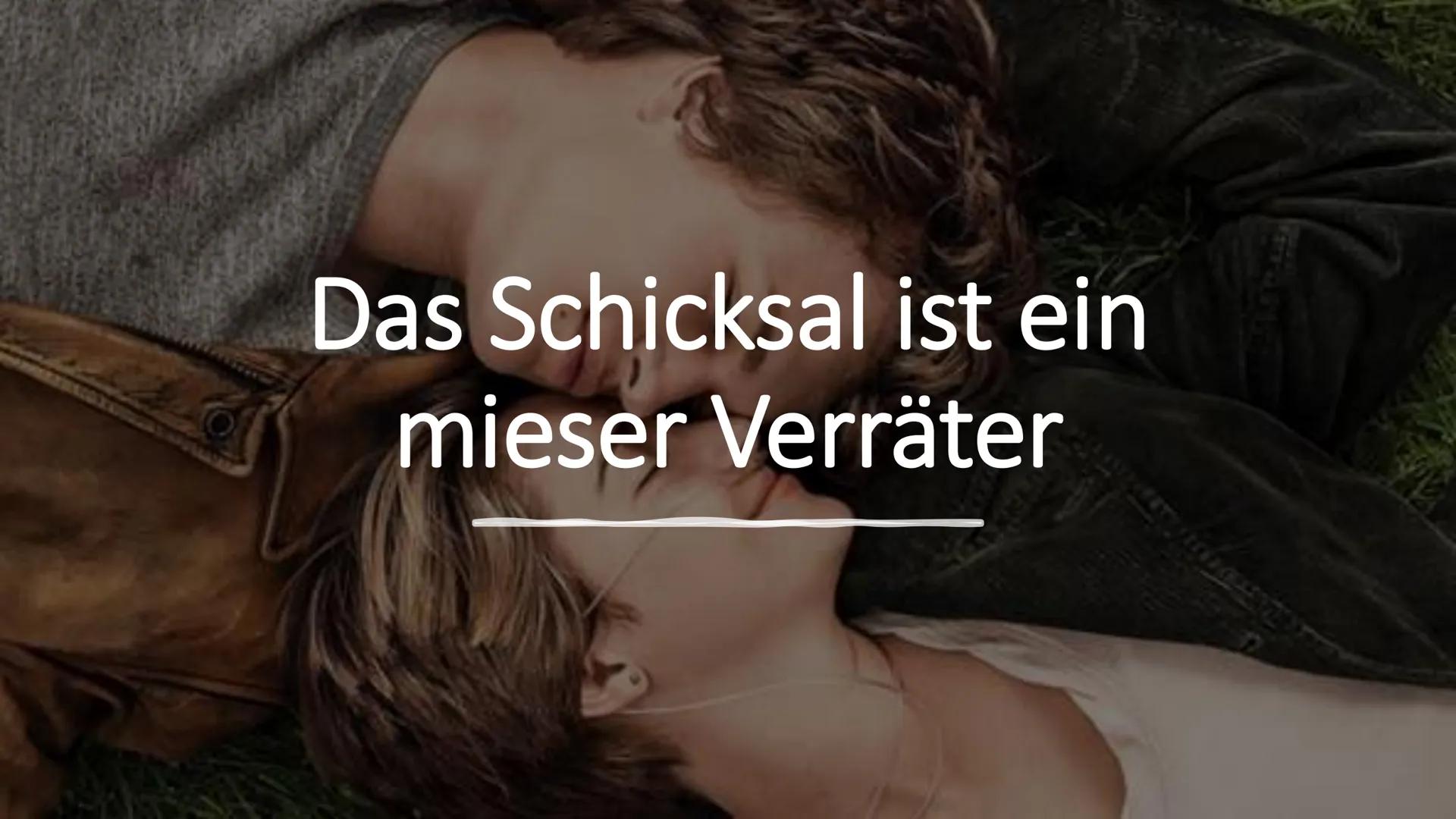 Das Schicksal ist ein
mieser Verräter Inhaltsverzeichnis
allgemeine Informationen
• Autor
●
Hauptpersonen
• Inhalt
●
Leseprobe
eigene Meinun