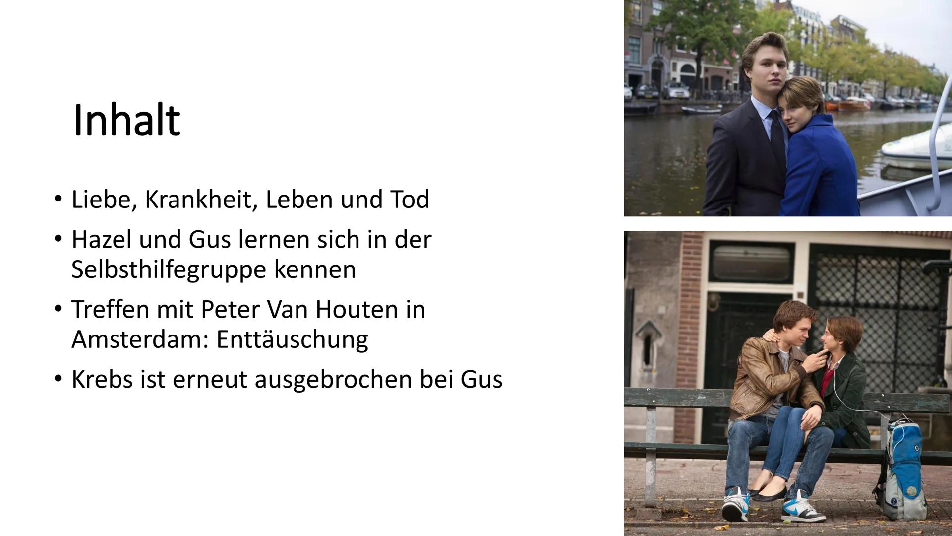 Das Schicksal ist ein
mieser Verräter Inhaltsverzeichnis
allgemeine Informationen
• Autor
●
Hauptpersonen
• Inhalt
●
Leseprobe
eigene Meinun