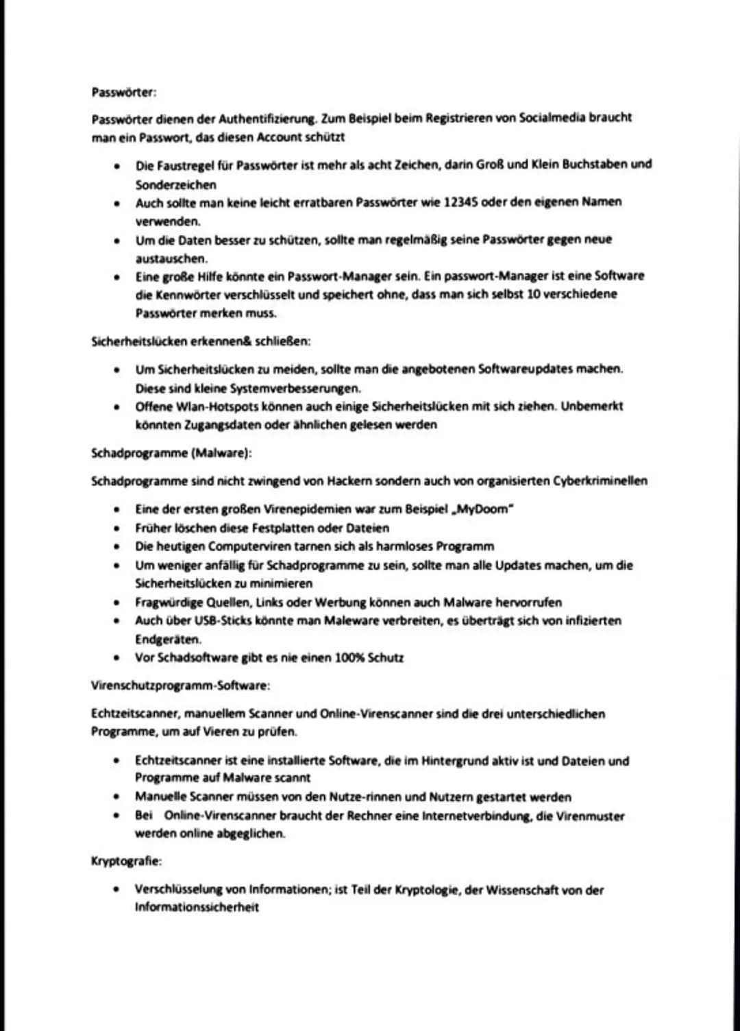Passwörter:
Passwörter dienen der Authentifizierung. Zum Beispiel beim Registrieren von Socialmedia braucht
man ein Passwort, das diesen Acc
