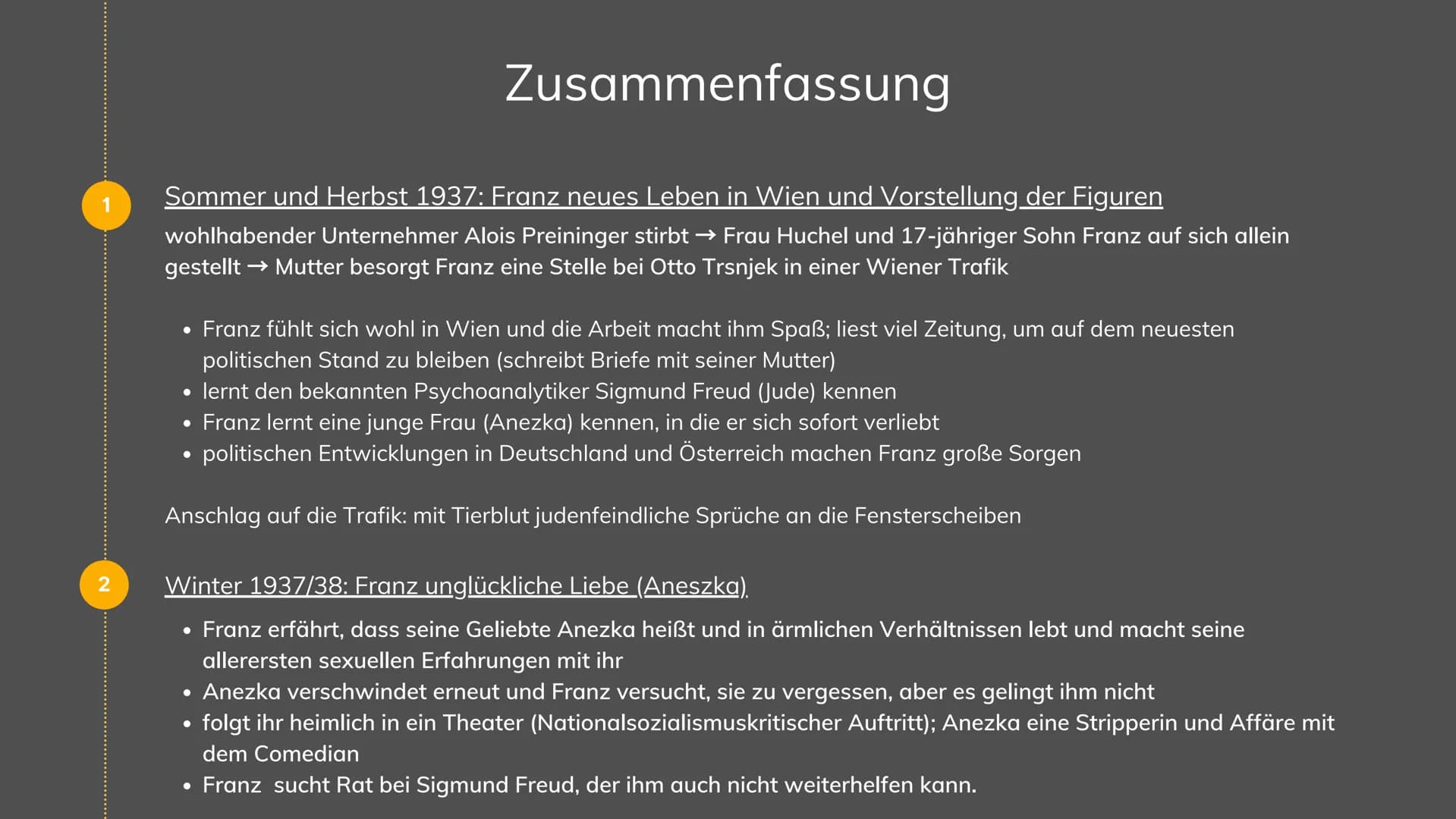 
<h2 id="zusammenfassung">Zusammenfassung</h2>
<p>Der Roman "Der Trafikant" von Robert Seethaler behandelt das Thema des Erwachsenwerdens un