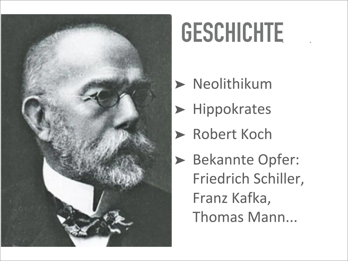 # TUBERKULOSE

Wird sich TBC wieder vermehren? Wird sich TBC wieder vermehren? # INHALT

- Was ist das?
- Geschichte
- Verlauf der Erkrankun