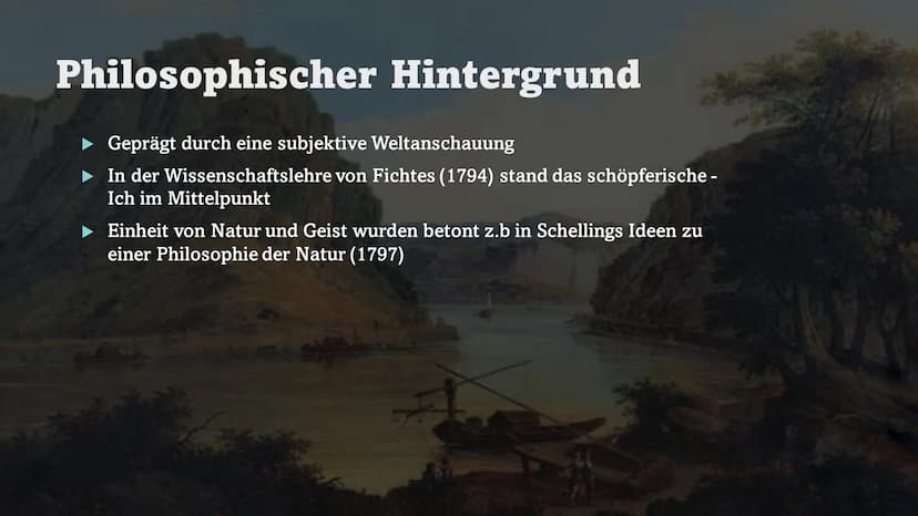 Die Literatur der
Romantik
18. 19. JAHRHUNDERT Gliederung
1. Allgemeines
2. Historischer Hintergrund
3. Philosophischer Hintergrund
4. Merkm