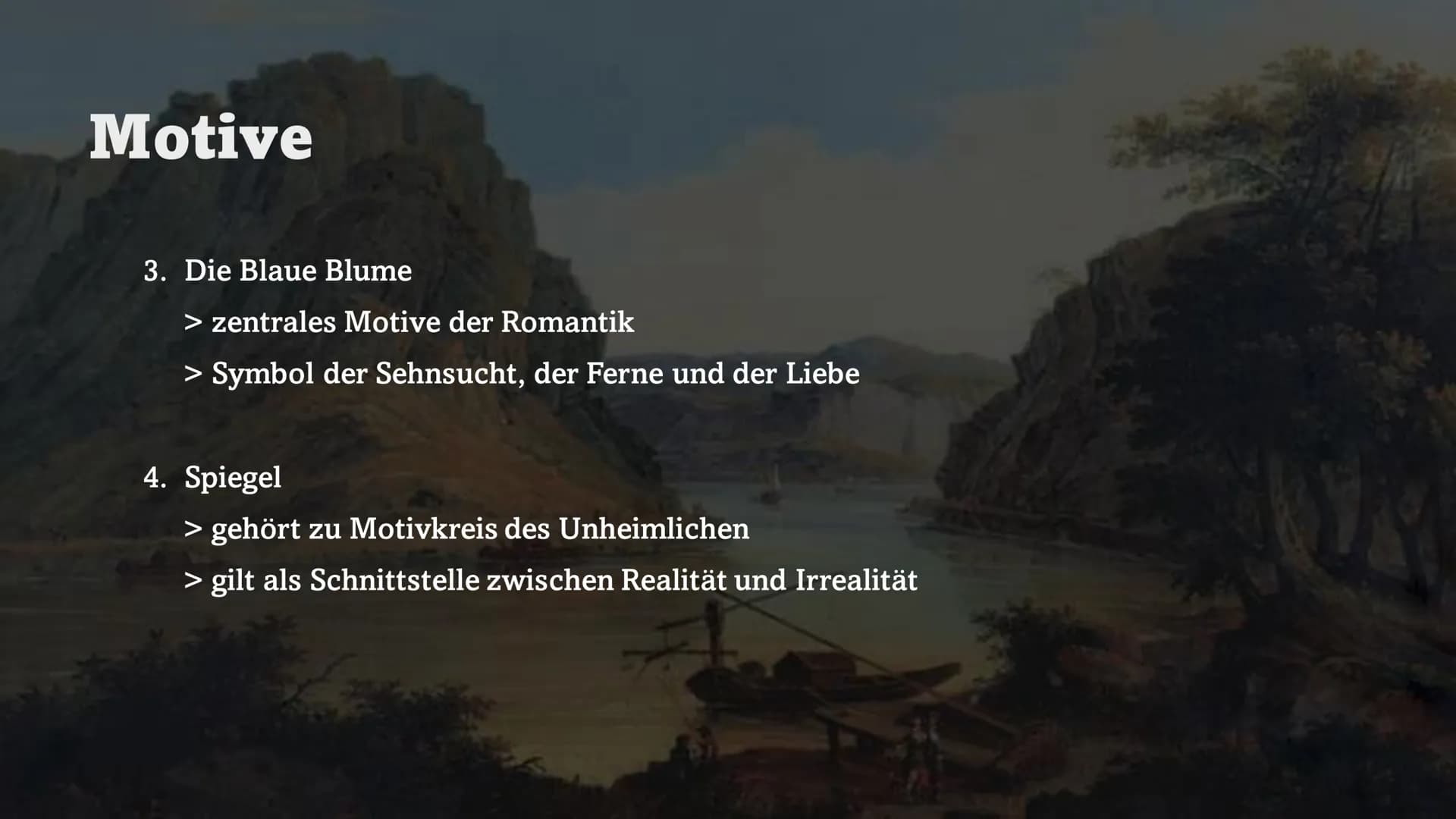 Die Literatur der
Romantik
18. 19. JAHRHUNDERT Gliederung
1. Allgemeines
2. Historischer Hintergrund
3. Philosophischer Hintergrund
4. Merkm