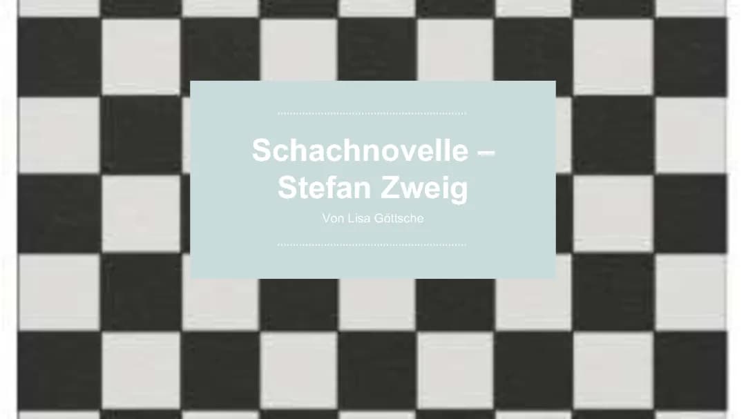 Inhaltsangabe und Analyse der Schachnovelle von Stefan Zweig: Die Figuren im Fokus