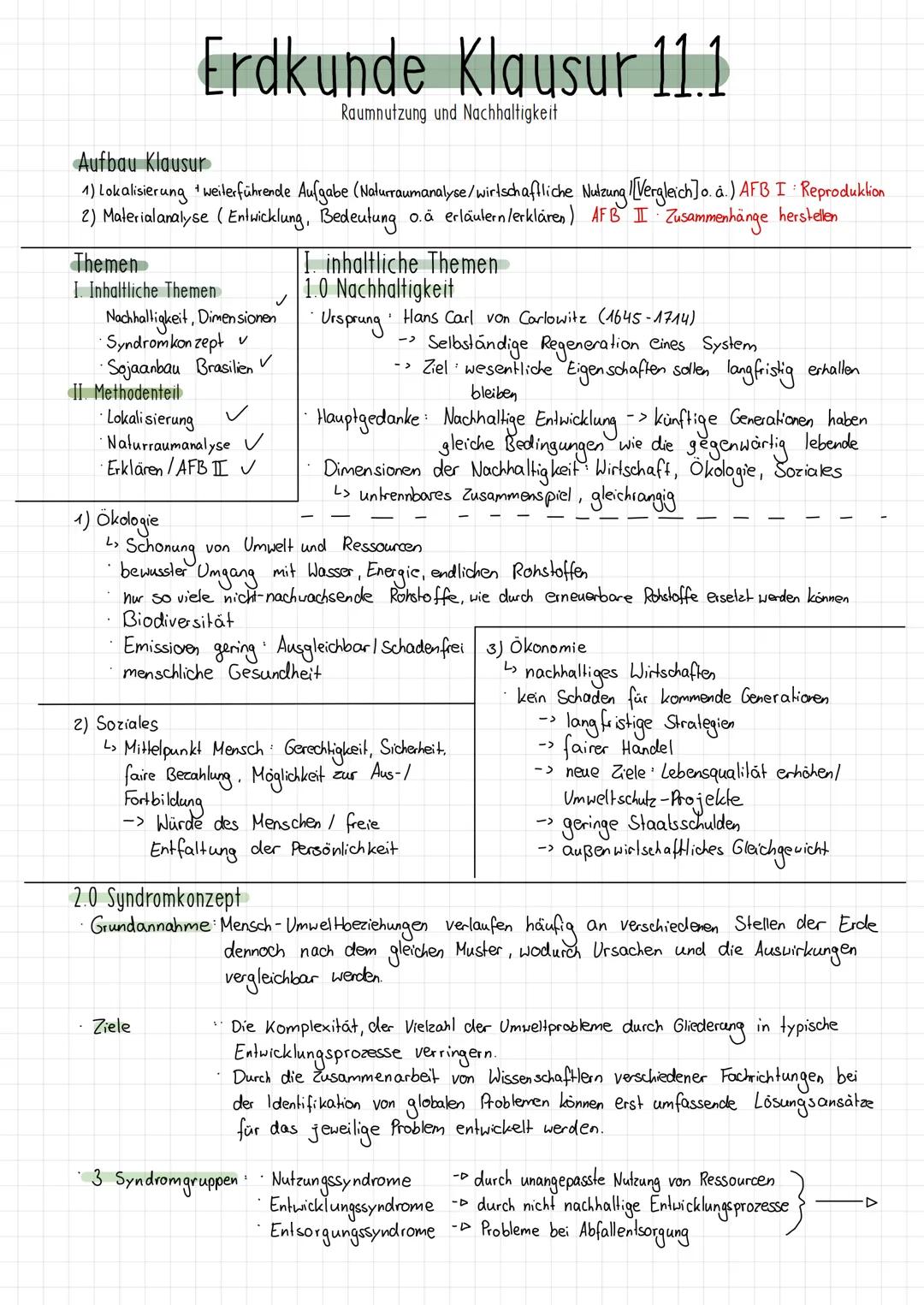 Aufbau Klausur
1) Lokalisierung weiterführende Aufgabe (Naturraumanalyse/wirtschaftliche Nutzung [Vergleich] o.ä.) AFB I · Reproduktion
2) M