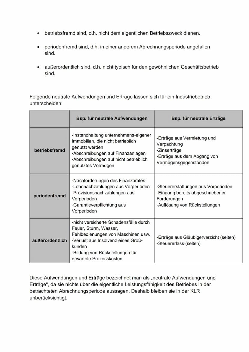 Lernzettel Praxis
Abgrenzung Fibu und KLR:
In der Finanzbuchhaltung (Fibu) werden alle sogenannten Geschäftsfälle (Ein- und
Verkäufe, Zahlun