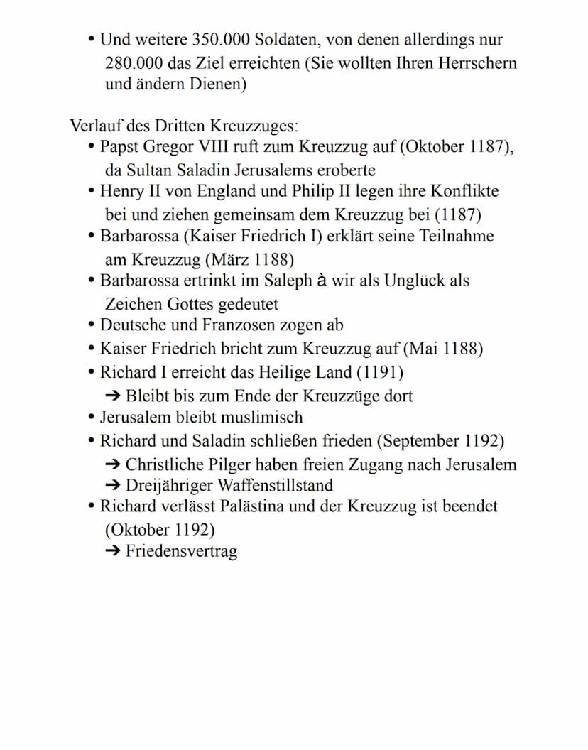Dir Kreuzzüge und der Dritte Kreuzzug
Ursachen und Anlässe für die Kreuzzüge im Allgemeinen:
Islam und Christentum haben Interesse an Jerusa