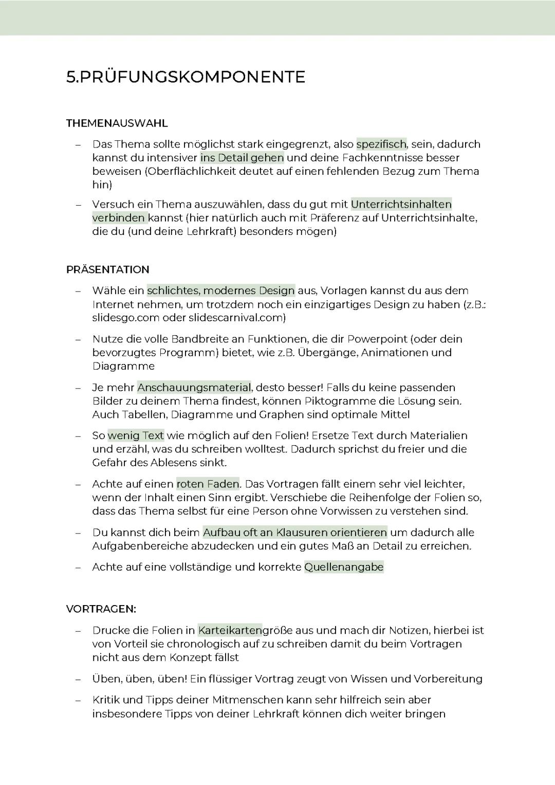 Präsentationstipps 5.PK