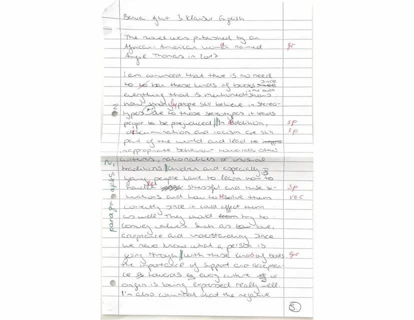 E2-PK2-Growing up - 1. Klausur 14.03.2023 - Name: Bea Akut
fiku
10 P.
13
8
(60%) -> Mark:
Content:
Tasks:
1. Write a characterization of Mav