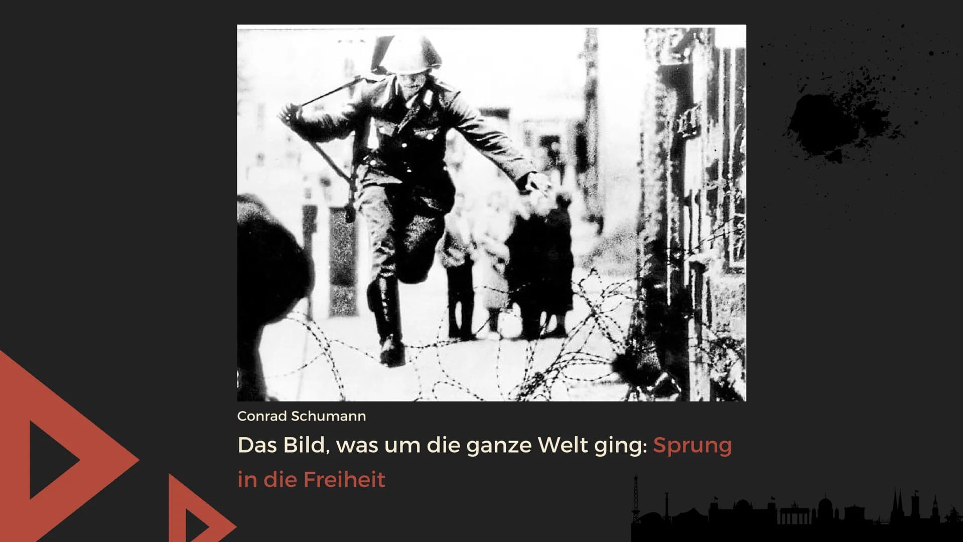 Conrad Schumann
Das Bild, was um die ganze Welt ging: Sprung
in die Freiheit FLUCHTHELFER UND SCHLEUSER
MAUERBAU 1961
LIZEN A
Gliederung
1.E