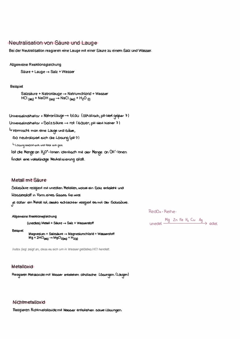 Säuren
Chemische Verbindungen mit einem
pH-Wert Kleiner Sieben.
Sie fungieren als Protonendonatoren,
das heißt, dass sie Wasserstoff-lonen (
