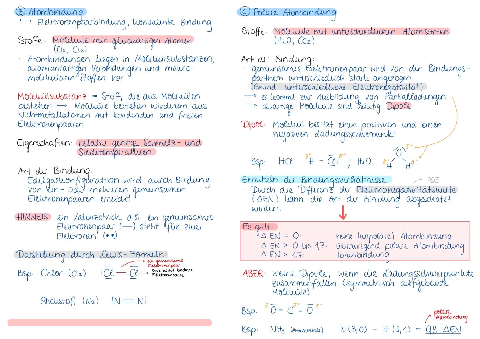 II. Chemische Bindungen
A lonenbindung
Stoffe: Salze, salzastige Stoffe
→>>
Ziel alles Bindungen: Erreichen eines energisch günstigen Zustan