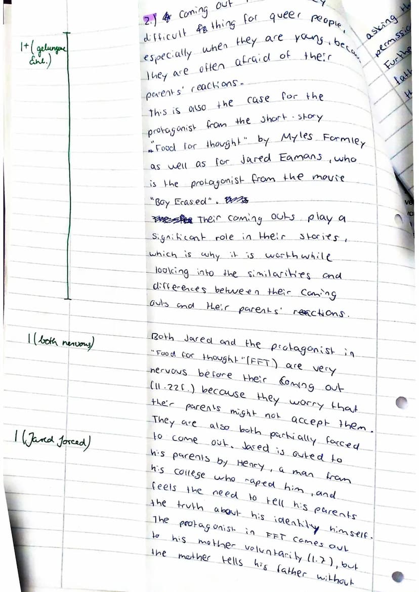 En22 (Hz)
Sophie
Food for thought
by MYLES FORMBY (2004)
15
35
Exam No 1 (Boy Erased)
Walking through the park on my way to work, I pause to