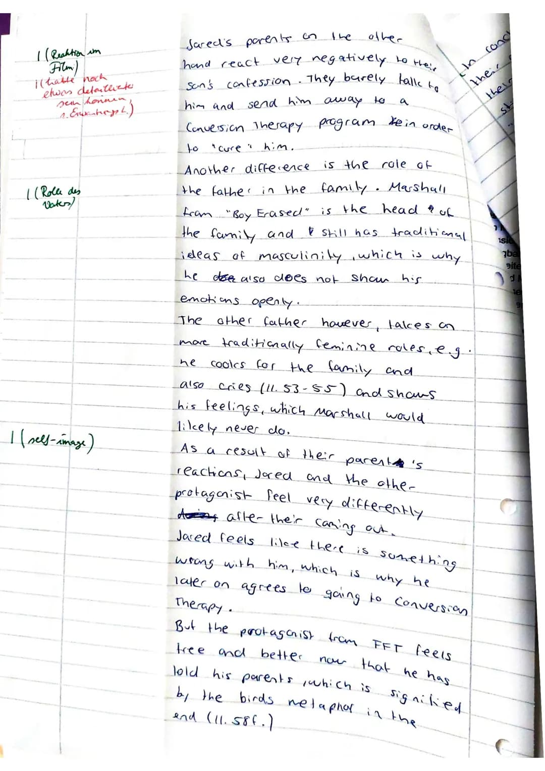 En22 (Hz)
Sophie
Food for thought
by MYLES FORMBY (2004)
15
35
Exam No 1 (Boy Erased)
Walking through the park on my way to work, I pause to