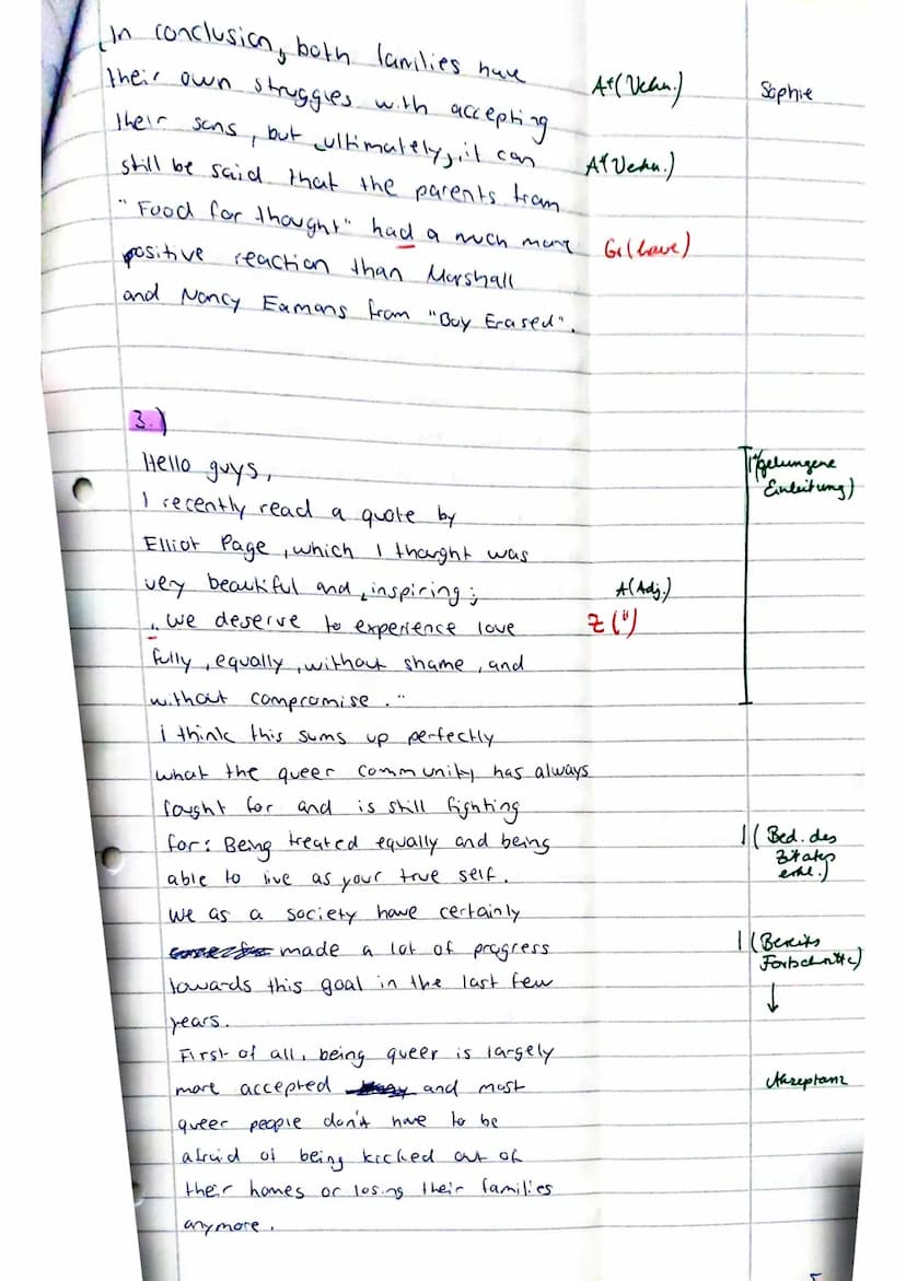 En22 (Hz)
Sophie
Food for thought
by MYLES FORMBY (2004)
15
35
Exam No 1 (Boy Erased)
Walking through the park on my way to work, I pause to