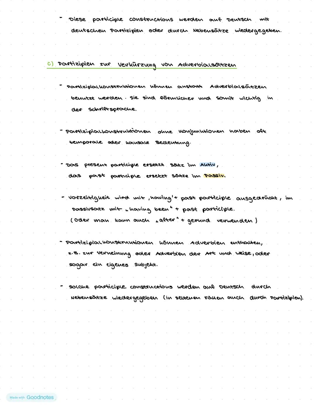 unit 2

G9 Participles and participle constructions

Funktion: Partizipien sind verbformen, die manchmal als Adjektive
verwendet werden und 