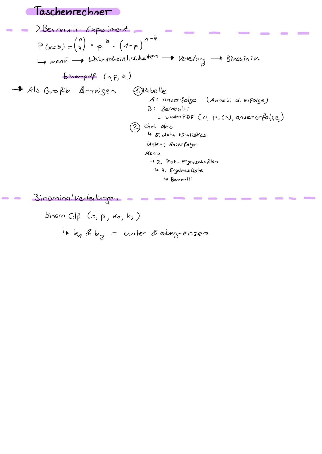 MATHE Stochastk
Häufigkeiten
> absolute Häufigkeit; Anzahl des Auftretens eines Ereignisses
(Hx(n))
> relative Haufigkeit; Bestimmt wie groß