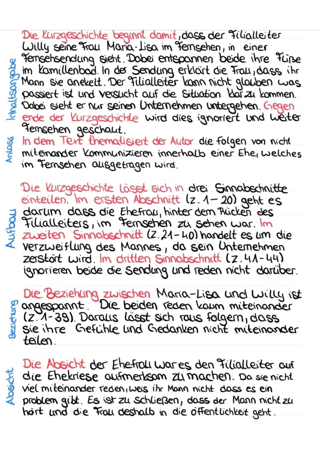 hypothese TATTE
Deutungs-
Textanalyse
-TATTE
- Deutungshypothese
-Inhaltsangabe
-Grund/Anlass des Autores
-Analyse
Aufbay
• Beziehung zwisch