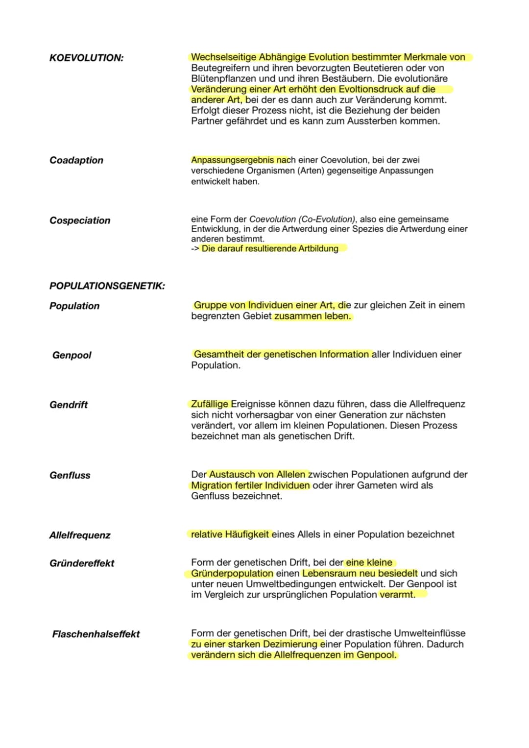 Glossar Evolution
Artdefintionen:
Biologische Art
Morphologische Art
Phylogenetische Art
Taxon
Fitness
Evolutionäre Fitness
Phylogenetische 