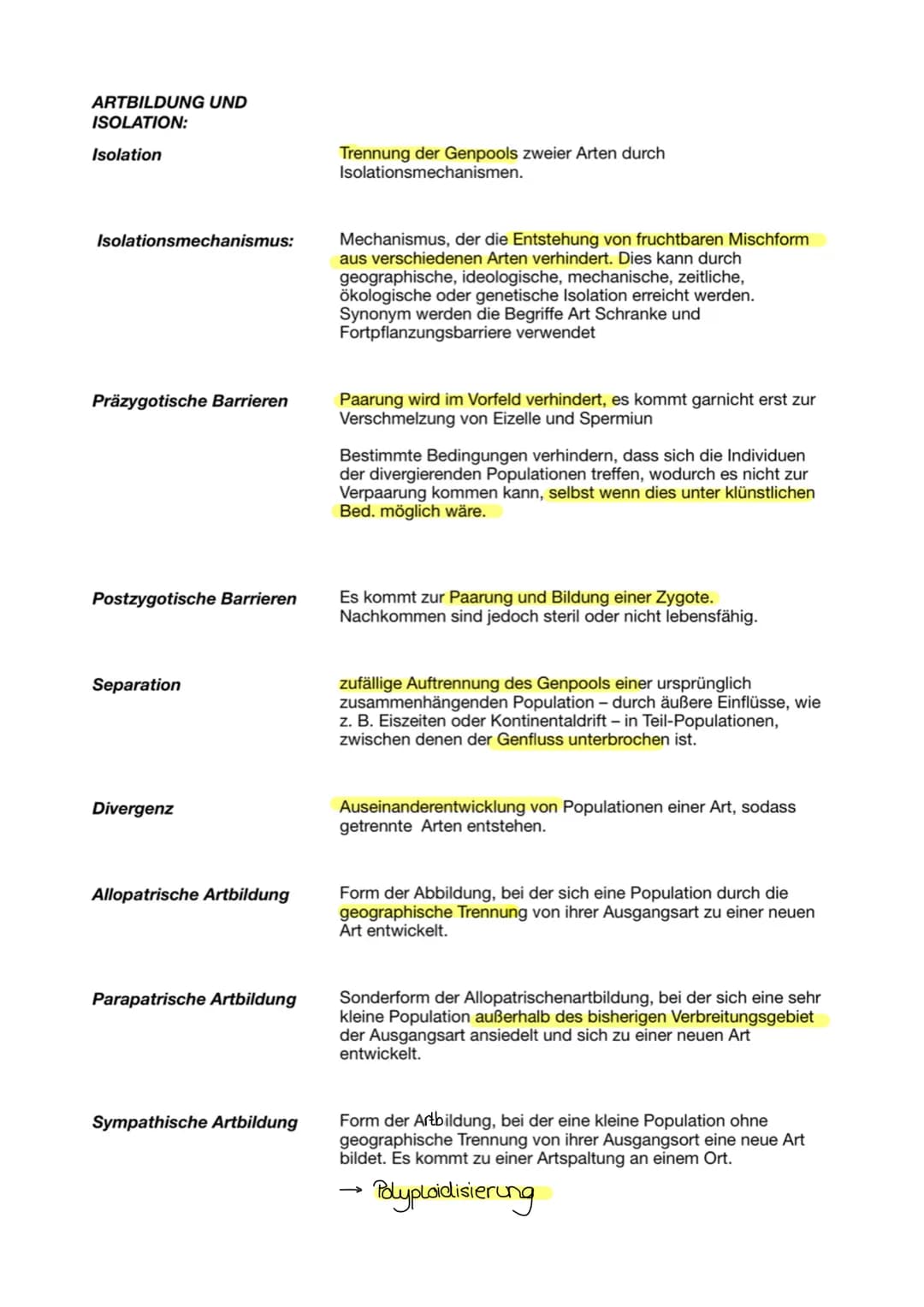 Glossar Evolution
Artdefintionen:
Biologische Art
Morphologische Art
Phylogenetische Art
Taxon
Fitness
Evolutionäre Fitness
Phylogenetische 