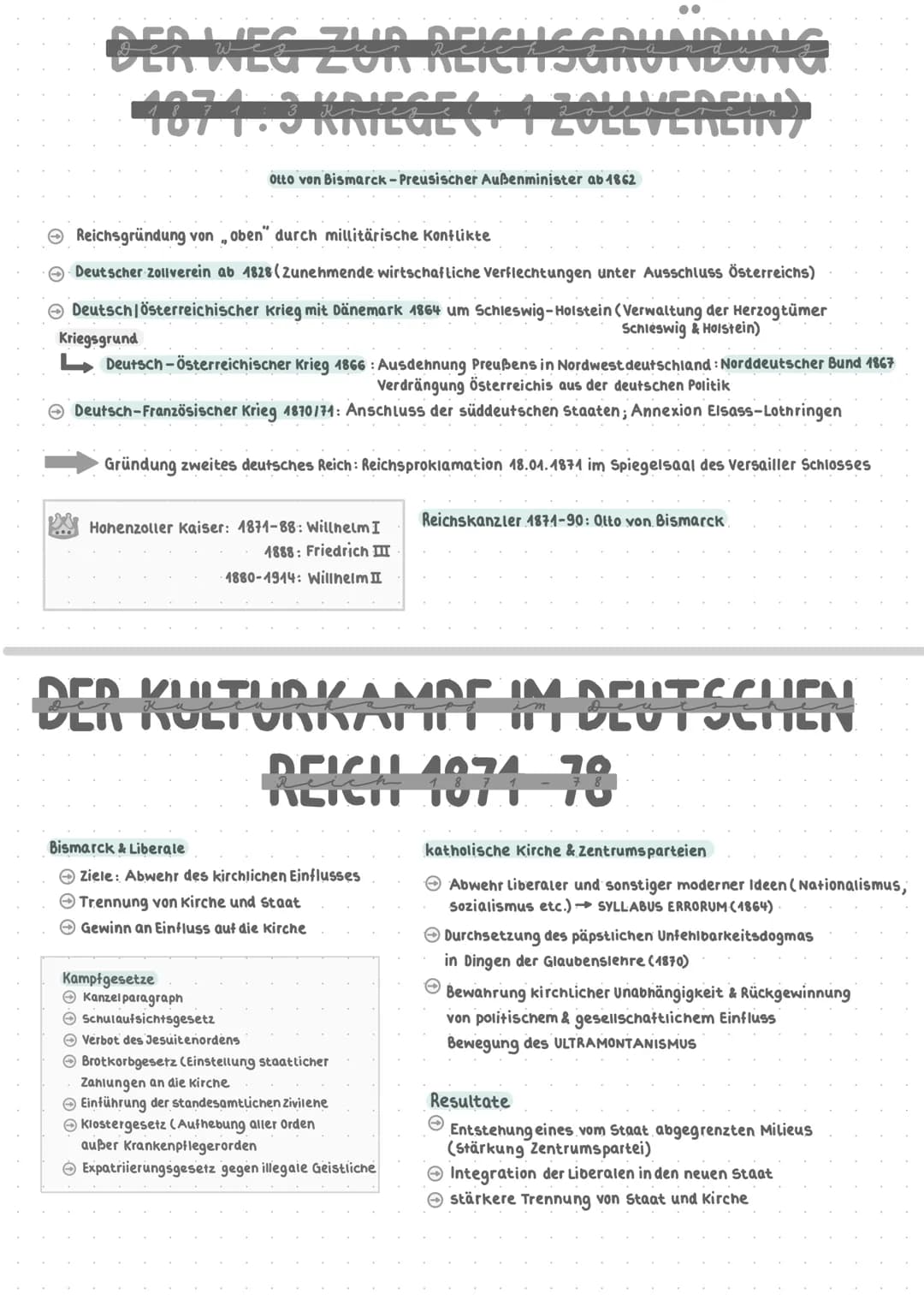 Geschichte
Abitur Geschichte 2021 ER WEG ZUR REICHISCRUNDUNG
4074.9 KRIEGE ( + 1 ZVLEVEREN
ALLUPAPI
Reichsgründung von oben" durch millitäri