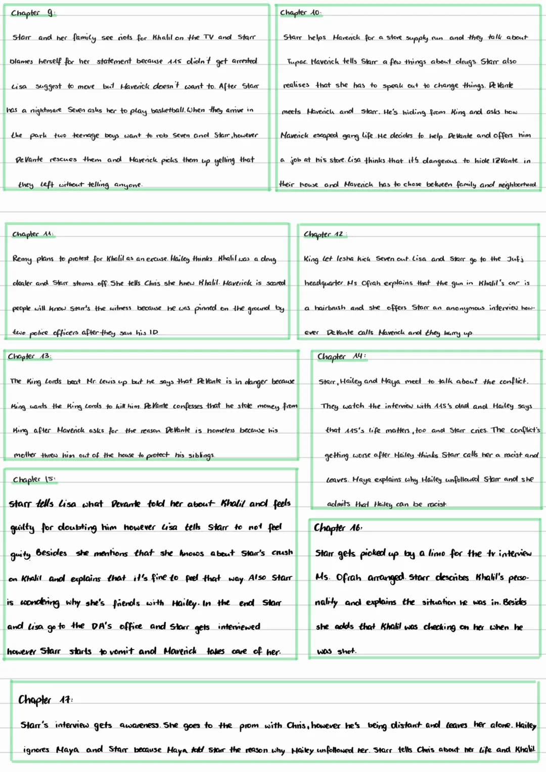 e e
Chapter 1
·
The narrator is at a party with her step
sister. There she meets her best friend
Khalil, who she thinks is a drug dealer.
Su