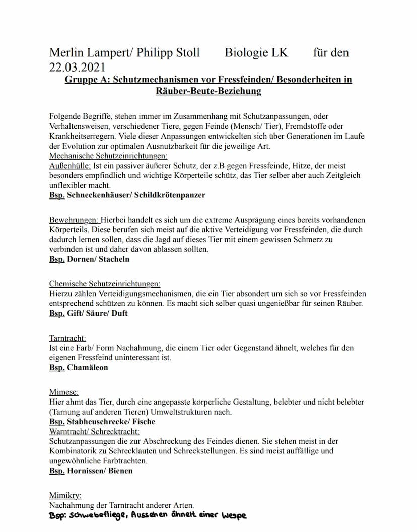 Ökologie
Definition:
Ökologie = Oikos und logos (griechisch) für Hows / Umwelt und Lehre
→Ökologie ist die Lehre vom Houshalt der Natur und 