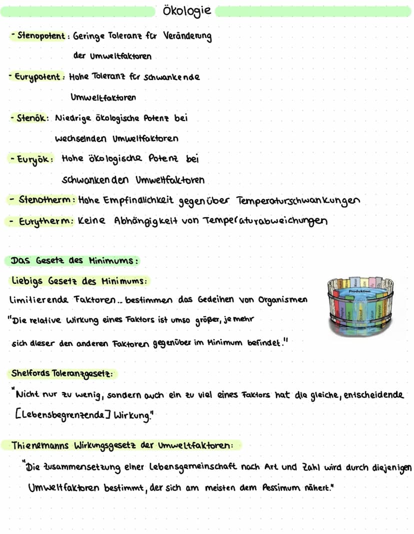 Ökologie
Definition:
Ökologie = Oikos und logos (griechisch) für Hows / Umwelt und Lehre
→Ökologie ist die Lehre vom Houshalt der Natur und 