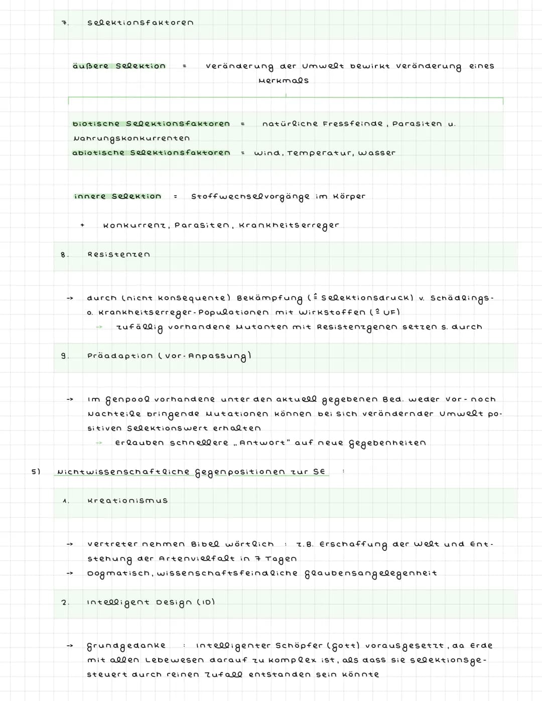 ^)
2)
Evolution
über die generationen hinweg ablaufende veränderung der erblichen Merk-
male v. Populationen
Vielfalt u. systematische Ordnu