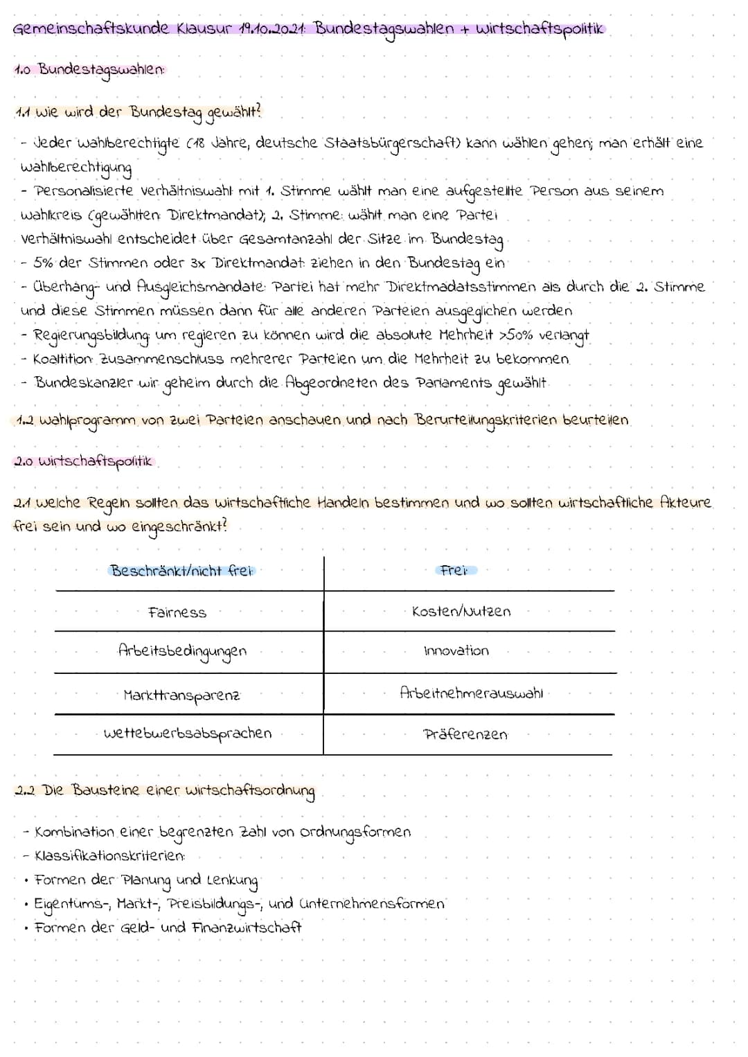 Wirtschaftspolitik