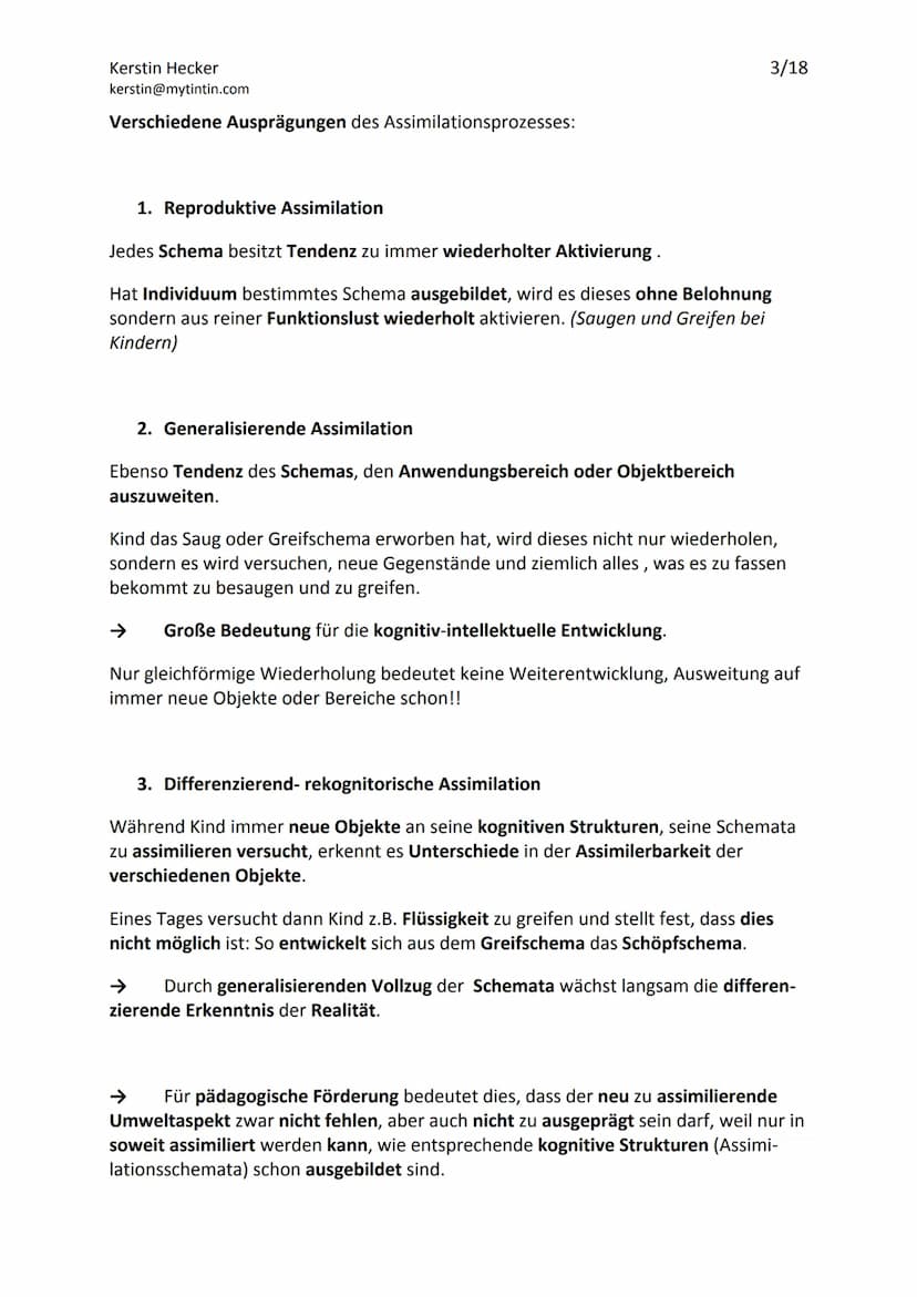 Jean Piagets Theorie der geistigen Entwicklung
Die Theorie Jean Piagets, geht davon aus, dass menschliche Erkenntnis durch aktives
Handeln u